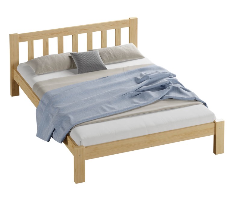 Postel z masivu 160x200 Alena borovice s roštem