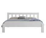 Postel z masivu 120x200 Alena bílá  s roštem