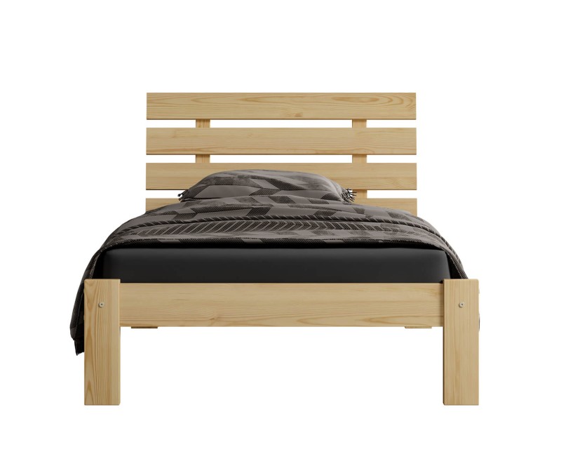 Postel z masivu 90x200 Karla borovice s roštem