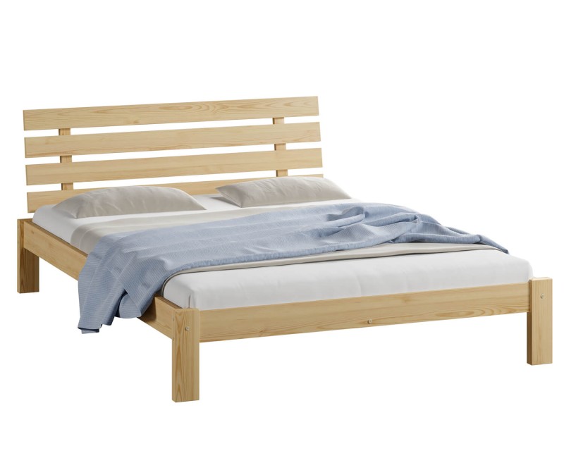 Postel z masivu 120x200 Karla borovice s roštem