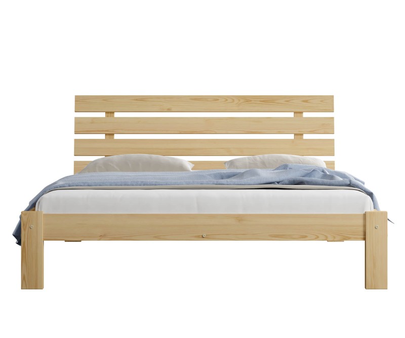 Postel z masivu 140x200 Karla borovice s roštem