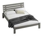 Postel z masivu 160x200 Karla šedá s roštem