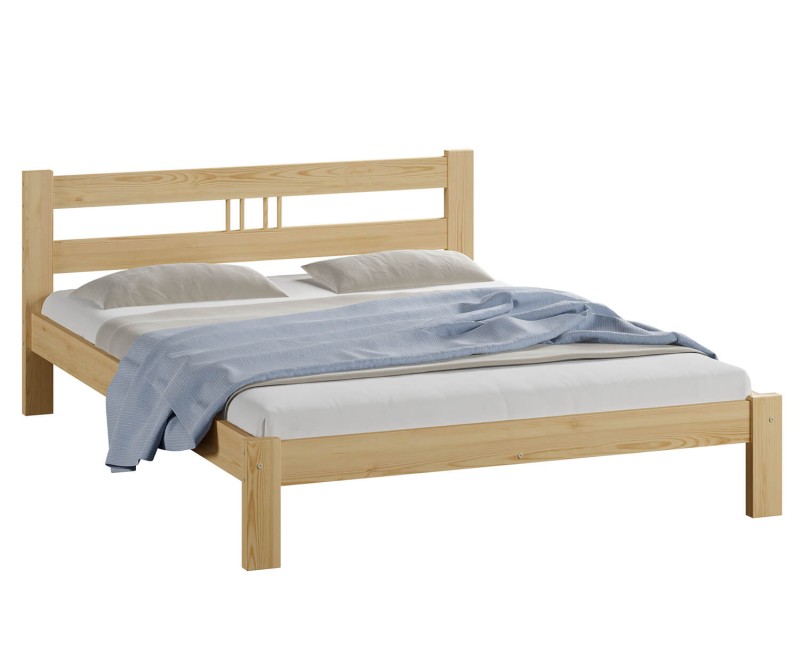 Postel z masivu 120x200 Virginia borovice s roštem