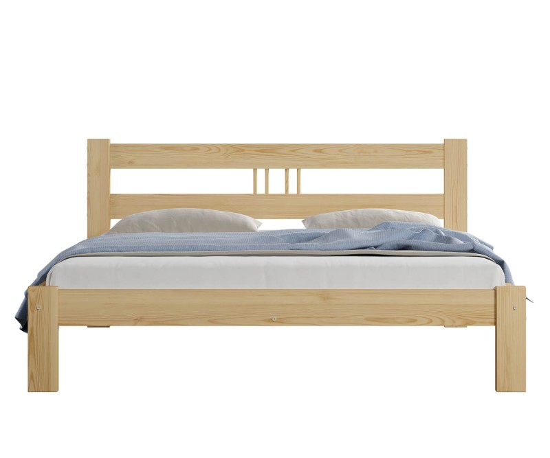 Postel z masivu 120x200 Virginia borovice s roštem