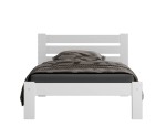 Postel z masivu 90x200 Ajza bílá s roštem