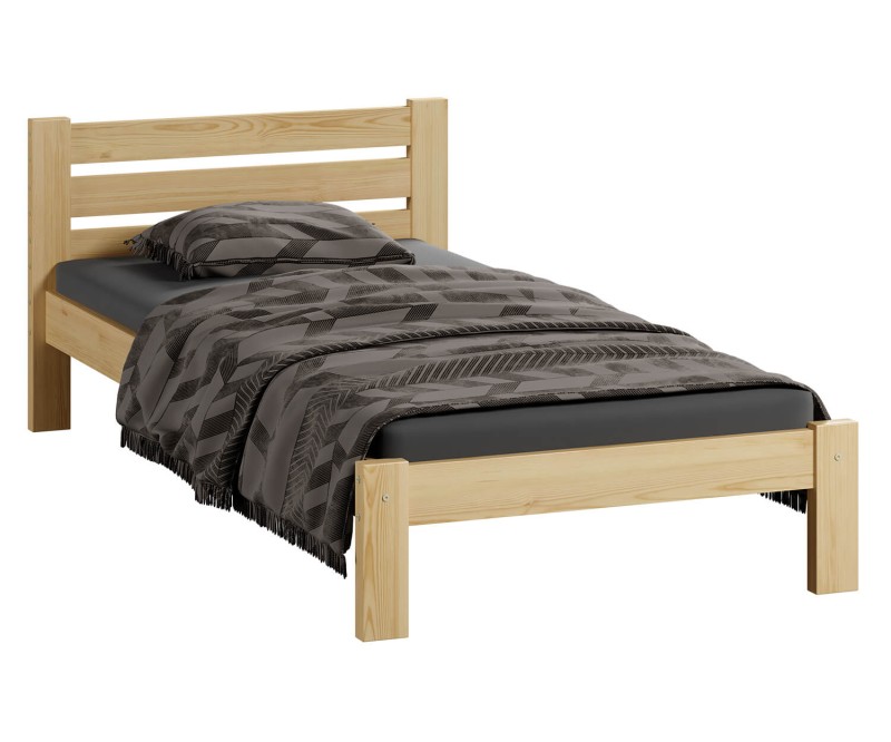 Postel z masivu 90x200 Ajza borovice s roštem