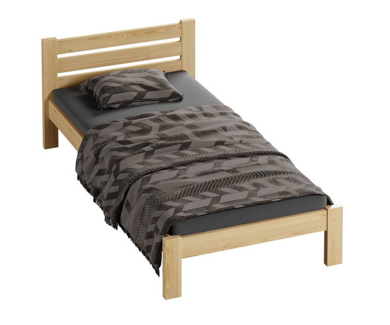 Postel z masivu 90x200 Ajza borovice s roštem