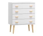 Komoda č1 šířka 80 cm 4š Venuci bílý