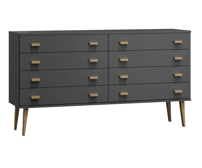 Komoda č2 šířka 160 cm 4š Venuci šedá