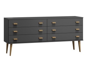 Komoda č2 šířka 160 cm 3š Venuci šedá