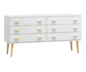 Komoda č2 šířka 140 cm 3š Venuci bílý