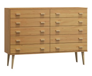 Komoda č2 šířka 120 cm 5š Venuci olše