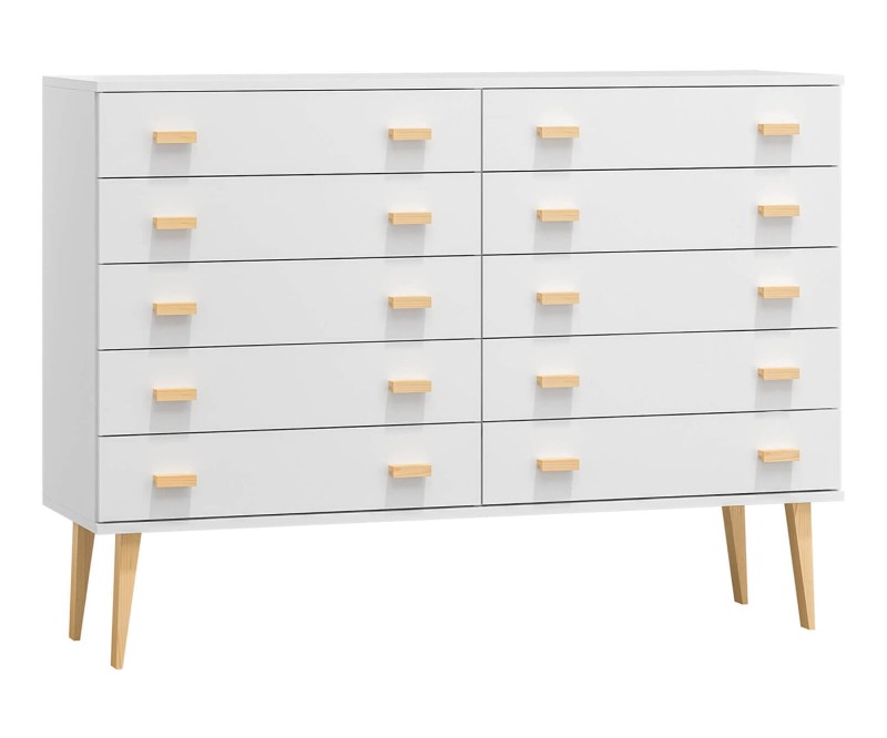 Komoda č2 šířka 140 cm 5š Venuci bílý