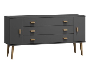 Komoda č3 šířka 180 cm 3š Venuci šedá