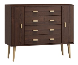 Komoda č3 šířka 120 cm 4š Venuci ořech