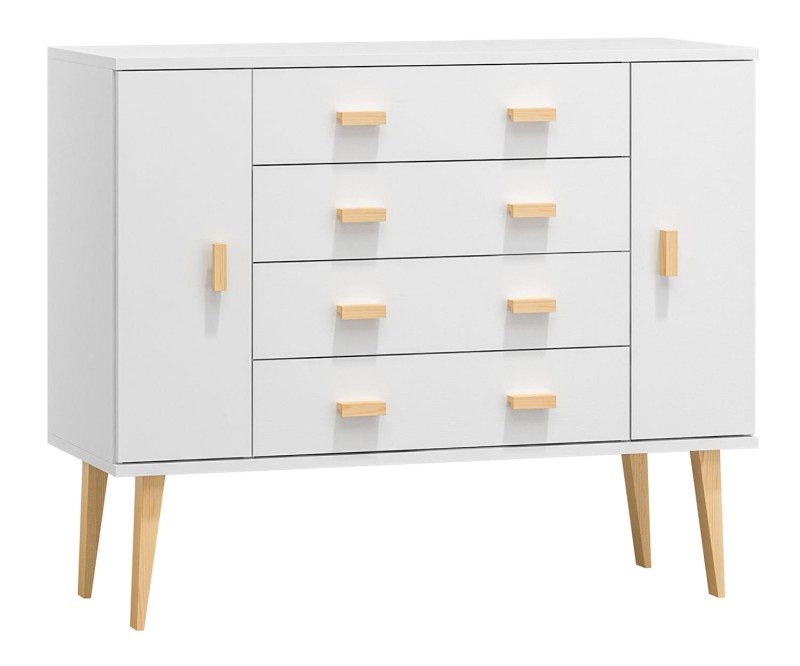 Komoda č3 šířka 120 cm 4š Venuci bílý