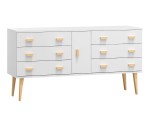 Komoda č4 šířka 140 cm 3š Venuci bílý