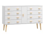 Komoda č4 šířka 140 cm 4š Venuci bílý
