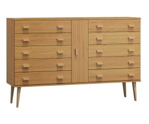 Komoda č4 šířka 160 cm 5š Venuci olše