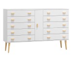 Komoda č4 šířka 160 cm 5š Venuci bílý