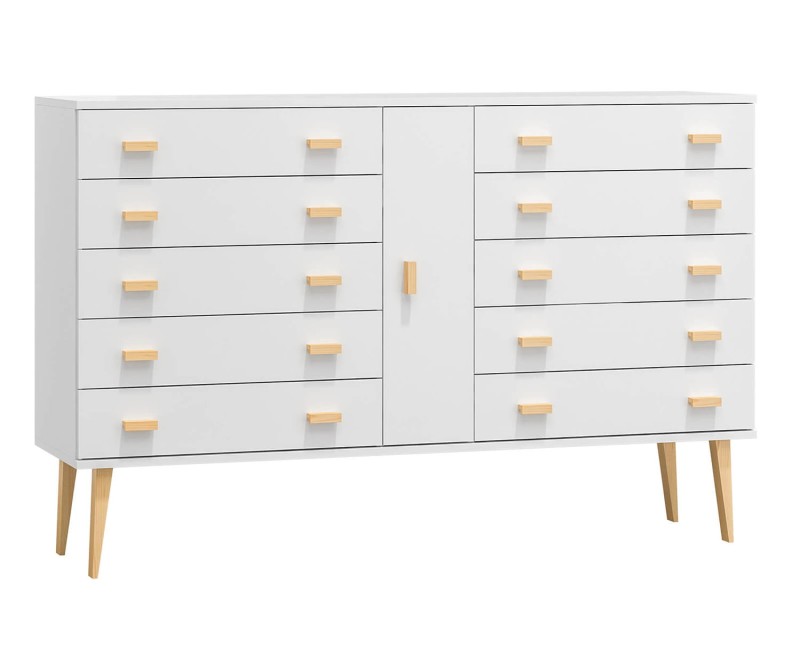 Komoda č4 šířka 160 cm 5š Venuci bílý