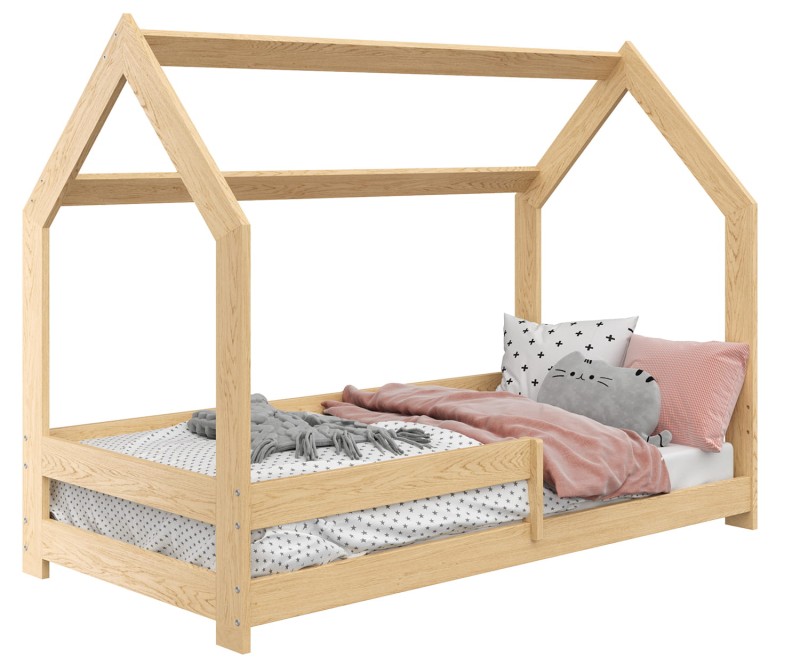 Dětská postel Domeček 160x80 D5 borovice s roštem