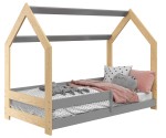 Dětská postel Domeček 160x80 D5 borovice s roštem