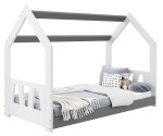 Dětská postel Domeček 160x80 D2A bílá s roštem