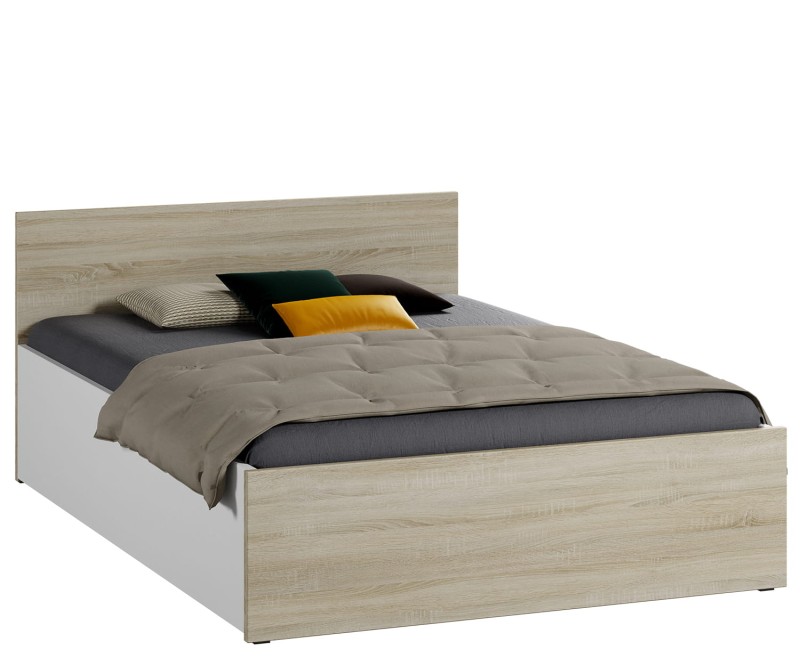 Postel DM1 140x200 dub sonoma+bílá