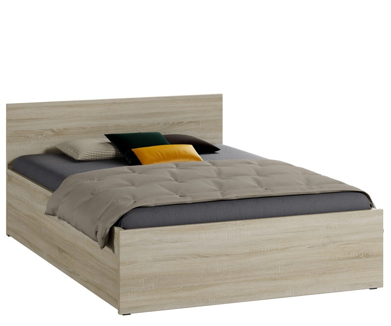 Postel 140x200 DM1 dub sonoma s roštem