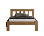 Postel z masivu  90x200 Alena dub s roštem