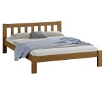 Postel z masivu 140x200 Alena dub s roštem