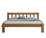 Postel z masivu 140x200 Alena dub s roštem