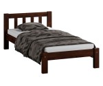 Postel z masivu 90x200 Alena ořech  s roštem