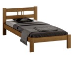 Postel z masivu 90x200 Virginia dub s roštem