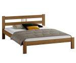 Postel z masivu 120x200 Virginia dub s roštem