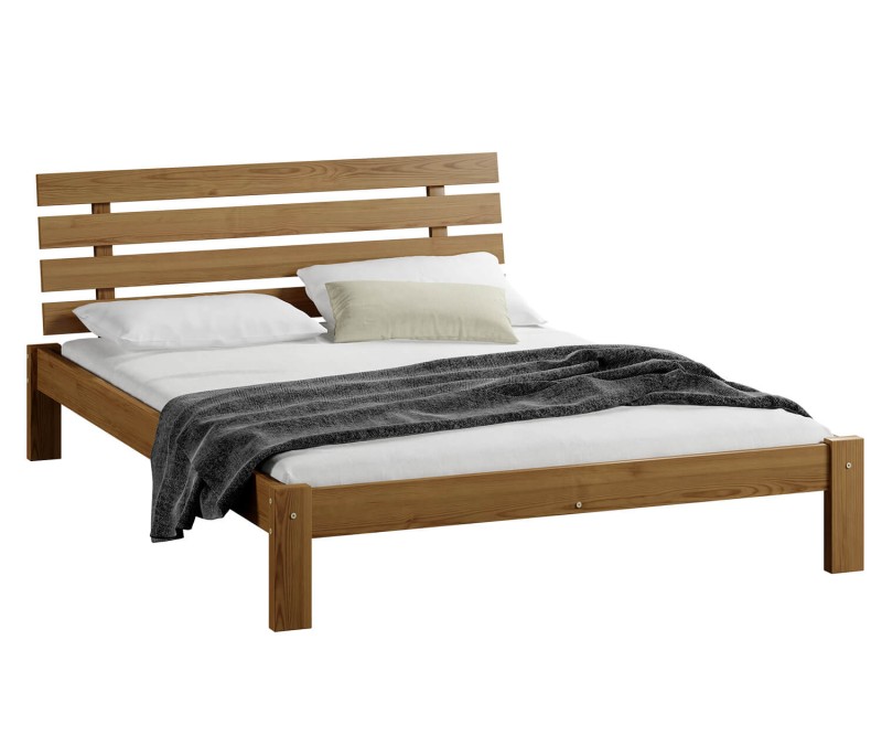 Postel z masivu 160x200 Karla dub s roštem