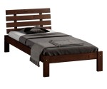 Postel z masivu 90x200 Karla ořech s roštem