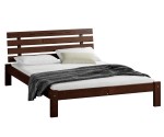 Postel z masivu 120x200 Karla ořech s roštem