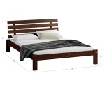 Postel z masivu 120x200 Karla ořech s roštem