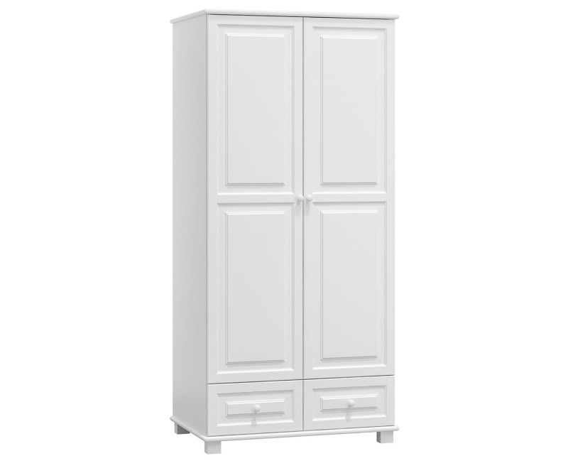 Šatní skříň 2Dč5 šířka 80 věšák/police bílá