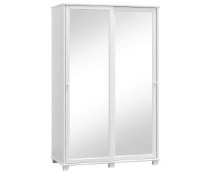 Šatní skříň 2Dč7 šířka 133 věšák/police bílá