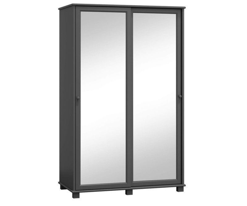 Šatní skříň 2Dč7 šířka 133 věšák/police šedá