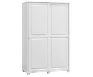 Šatní skříň 2Dč8 šířka 133 věšák bílá