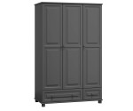 Šatní skříň 3Dč1 šířka 120 šedá