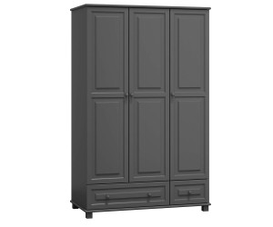 Šatní skříň 3Dč1 šířka 120 šedá