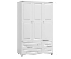 Šatní skříň 3Dč3 šířka 133 bílá