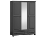Šatní skříň 3Dč5 šířka 120 šedá