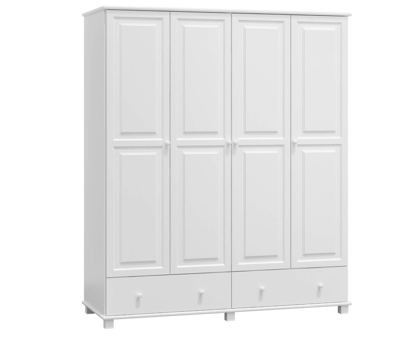 Šatní skříň 4Dč5 šířka 160 bílá