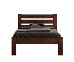 Postel z masivu 90x200 Ajza ořech s roštem